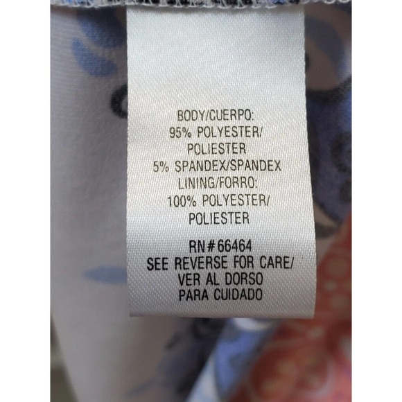 Studio One Women's Multicolor Polyester V-Neck Sleeveless Knee Length Dress PS - Picture 8 of 10